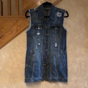 Dear John Long Denim Vest